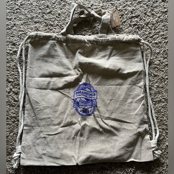NEW Salesforce Dreamforce National Park 2024 Drawstring Bag / Tote Bag - Picture 2 of 5